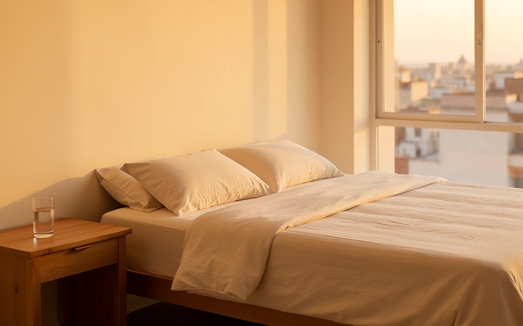 Ambiente de descanso sereno